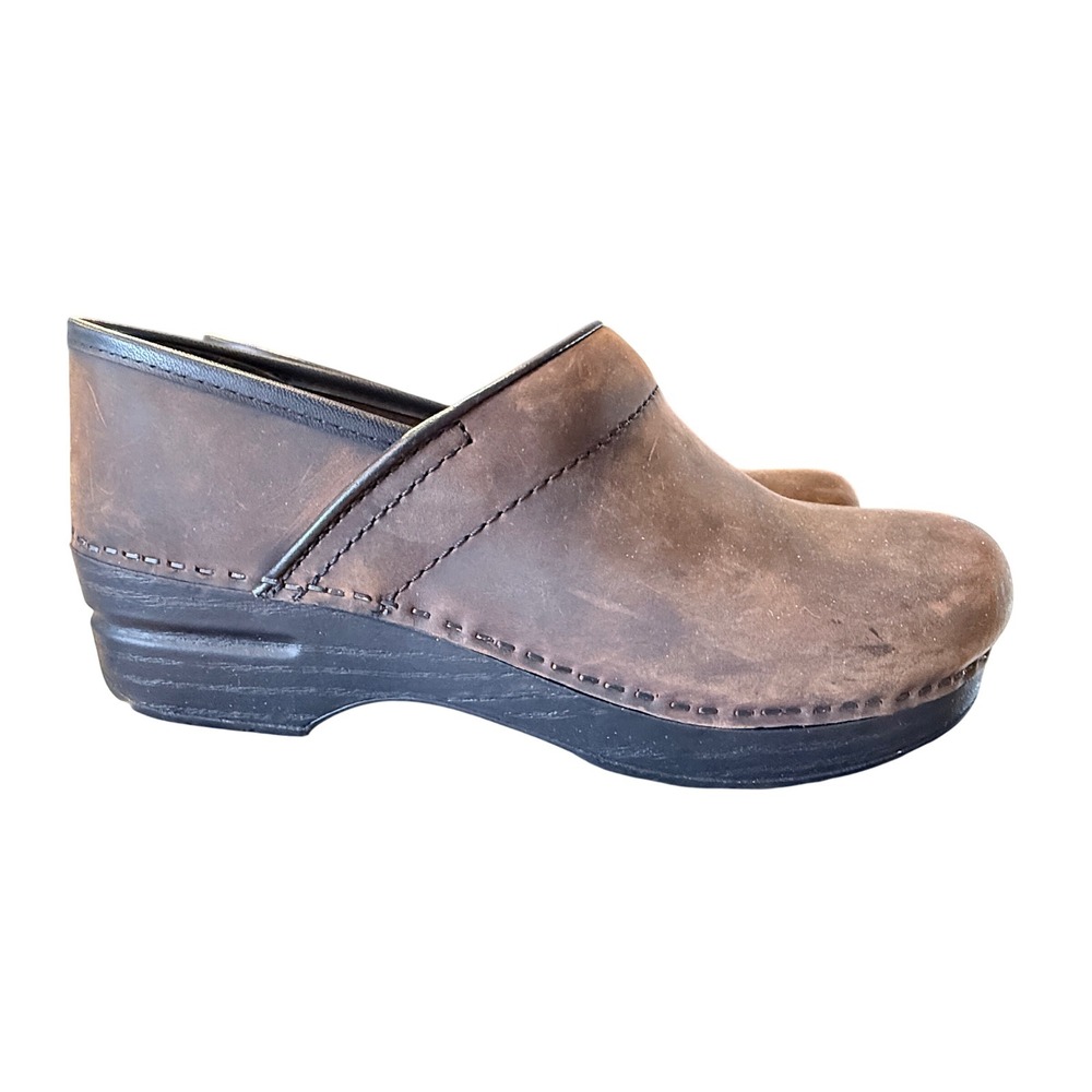Dansko Professional Clogs Antique Brown Black Oiled Leather‎ 206-780202 39